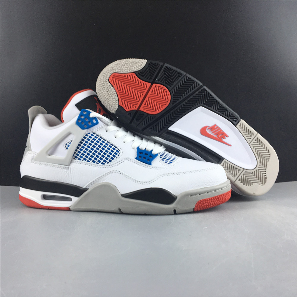 AIR JORDAN 4 WHITE, GRAY, BLUE , RED CL1184-146