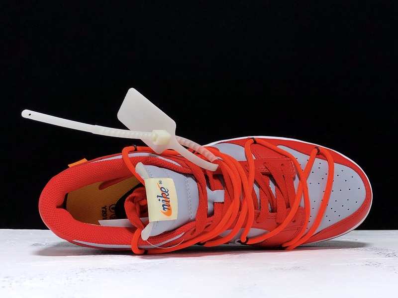 Off-White x Nike Dunk Low CT0856-600 Grayish red