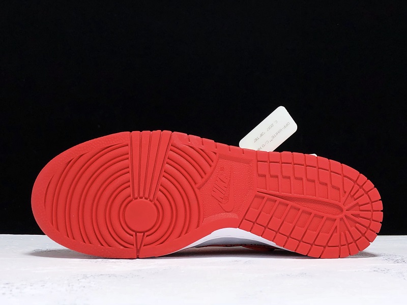 Off-White x Nike Dunk Low CT0856-600 Grayish red