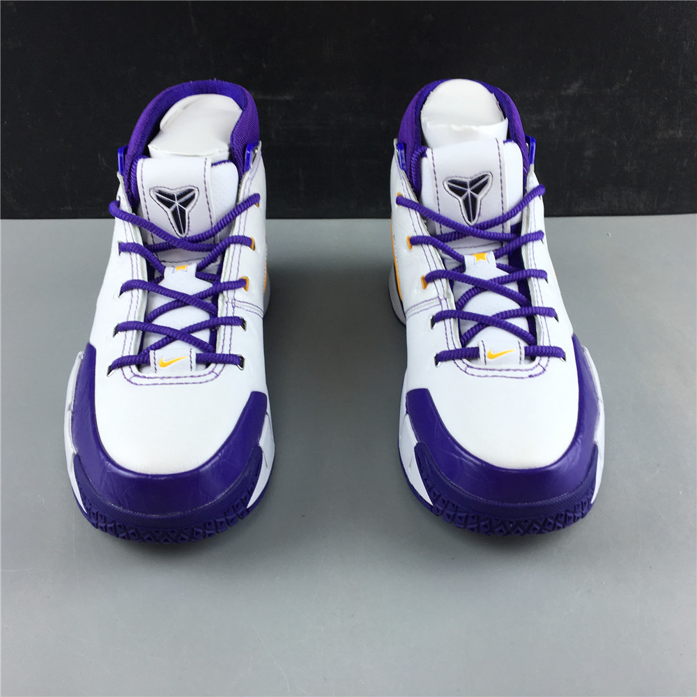 UndefeatedxNike Kobe 1 PROTRO AQ2728-101 WHITE VARSITY PURPLE