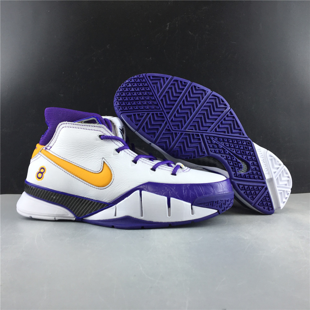 UndefeatedxNike Kobe 1 PROTRO AQ2728-101 WHITE VARSITY PURPLE