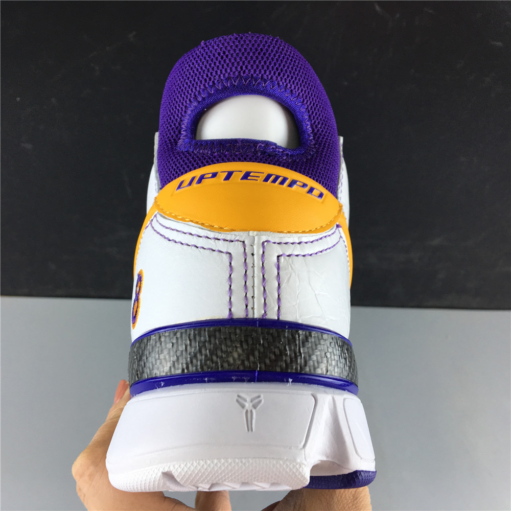 UndefeatedxNike Kobe 1 PROTRO AQ2728-101 WHITE VARSITY PURPLE