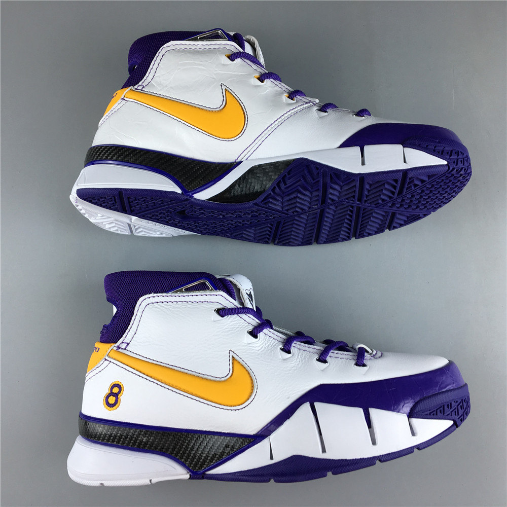 UndefeatedxNike Kobe 1 PROTRO AQ2728-101 WHITE VARSITY PURPLE