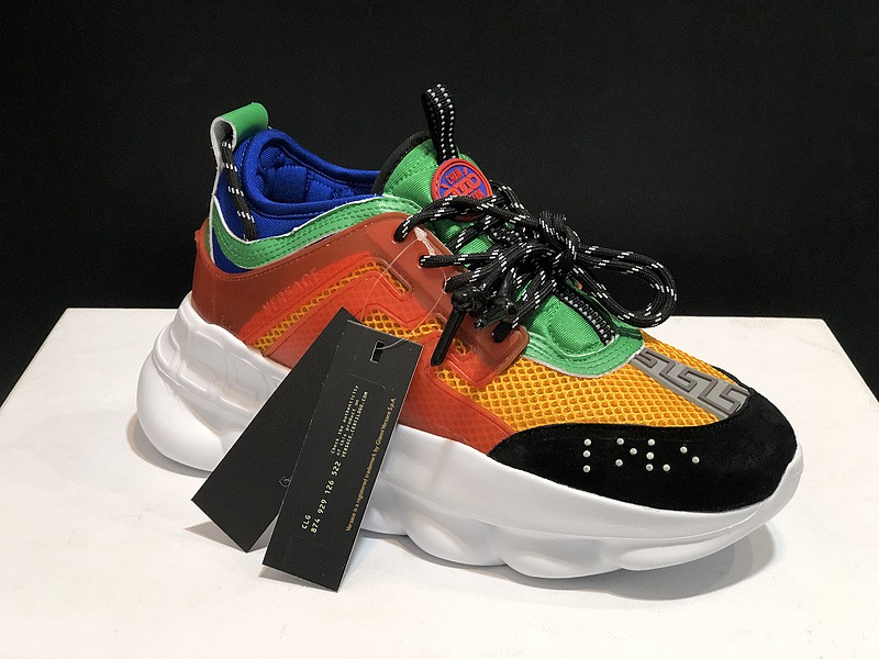 V*ersace CHAIN REACTION SNEAKERS black&white&red&green&blue