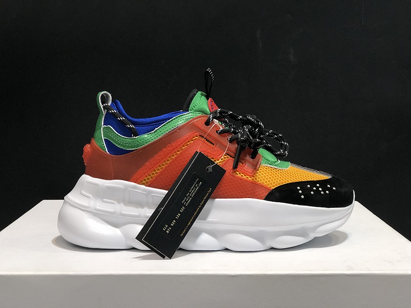 V*ersace CHAIN REACTION SNEAKERS black&white&red&green&blue