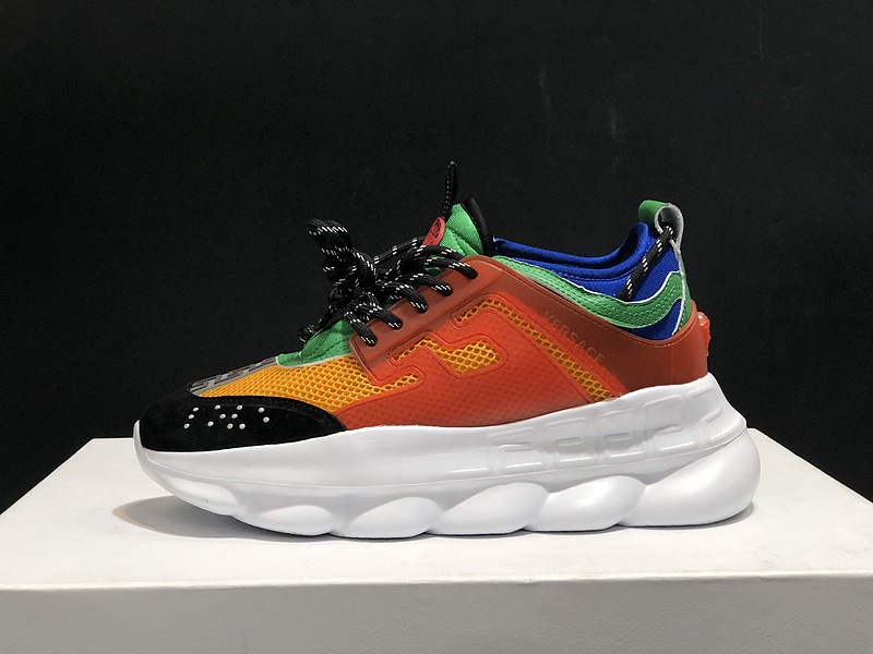 V*ersace CHAIN REACTION SNEAKERS black&white&red&green&blue