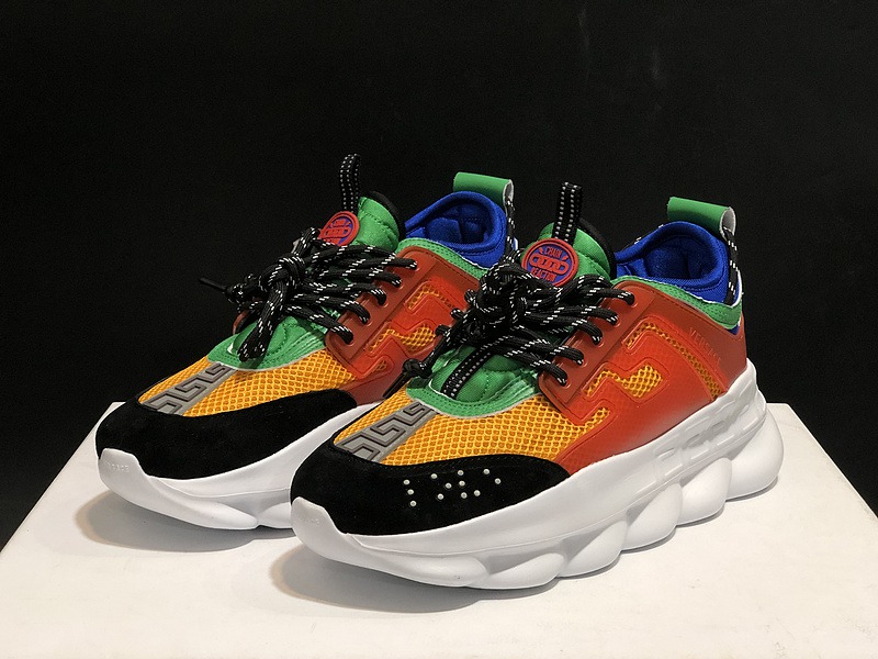 V*ersace CHAIN REACTION SNEAKERS black&white&red&green&blue