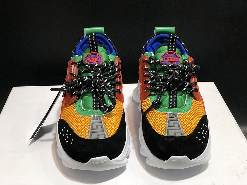 V*ersace CHAIN REACTION SNEAKERS black&white&red&green&blue