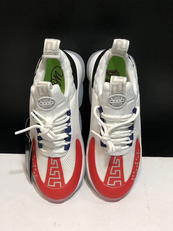 V*ersace CROSS CHAINER SNEAKERS black&white&red