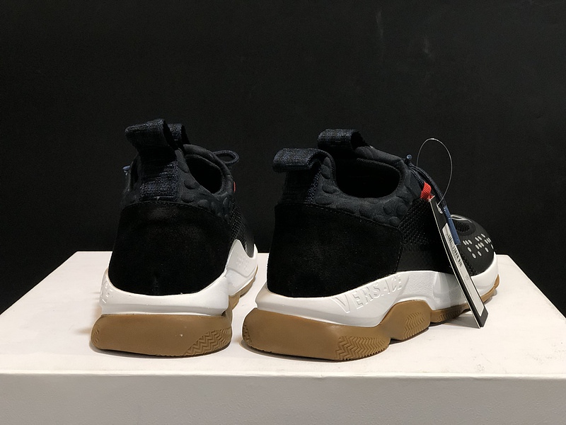 V*ersace CROSS CHAINER SNEAKERS black&white&red