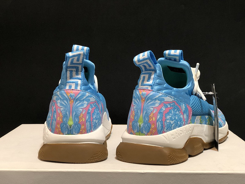 V*ersace CROSS CHAINER SNEAKERS blue&white&red