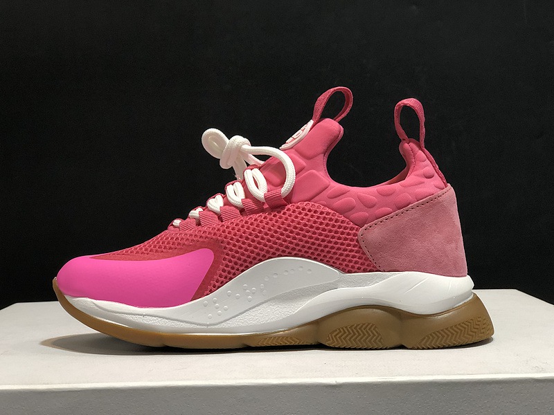 V*ersace CROSS CHAINER SNEAKERS pink&white