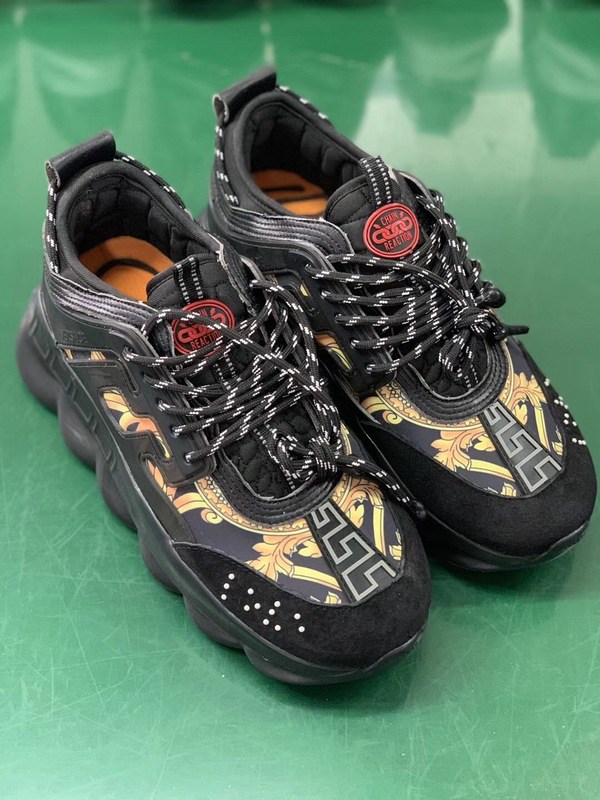 V*ersace CHAIN REACTION SNEAKERS black