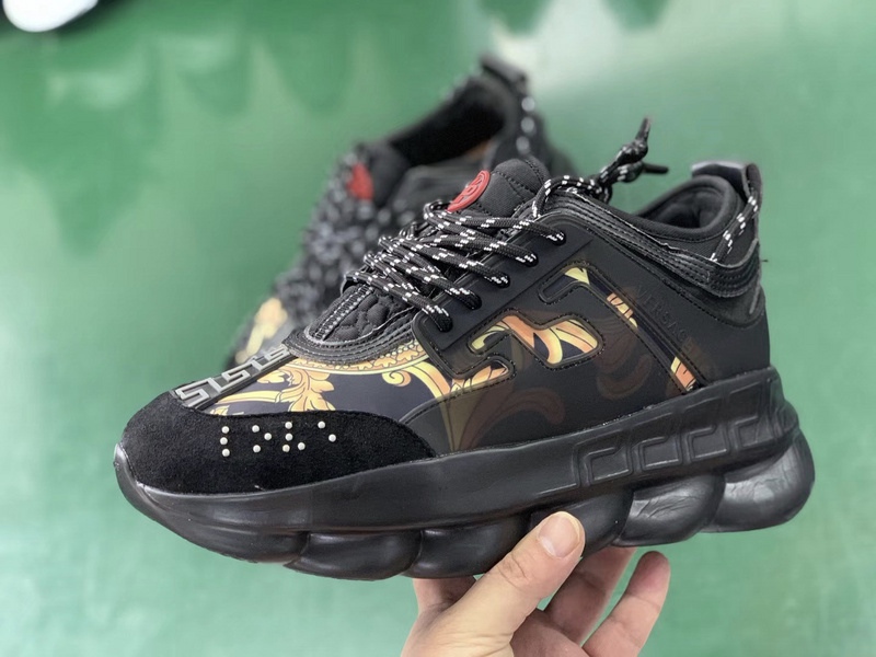 V*ersace CHAIN REACTION SNEAKERS black