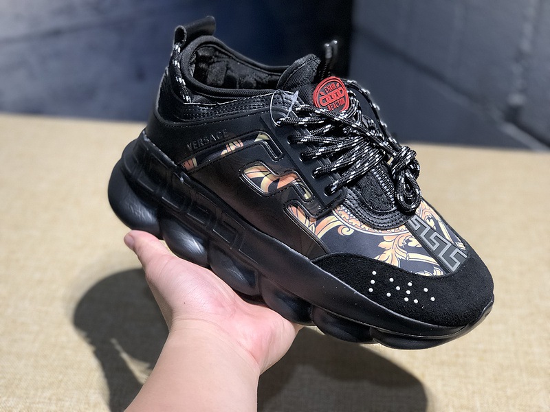 V*ersace CHAIN REACTION SNEAKERS black