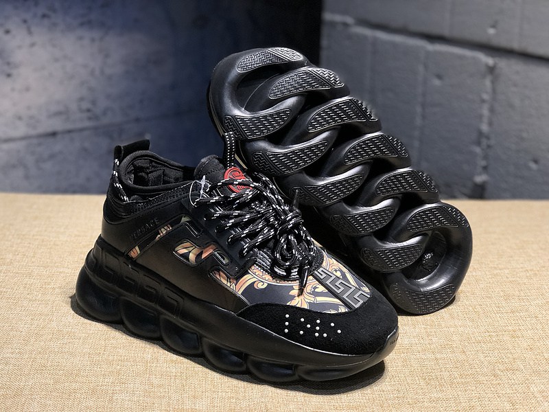 V*ersace CHAIN REACTION SNEAKERS black