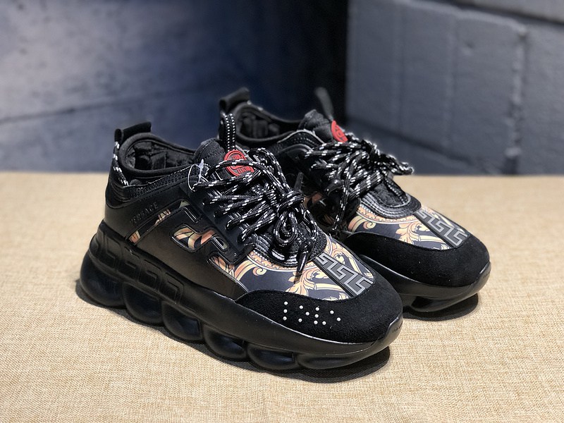V*ersace CHAIN REACTION SNEAKERS black