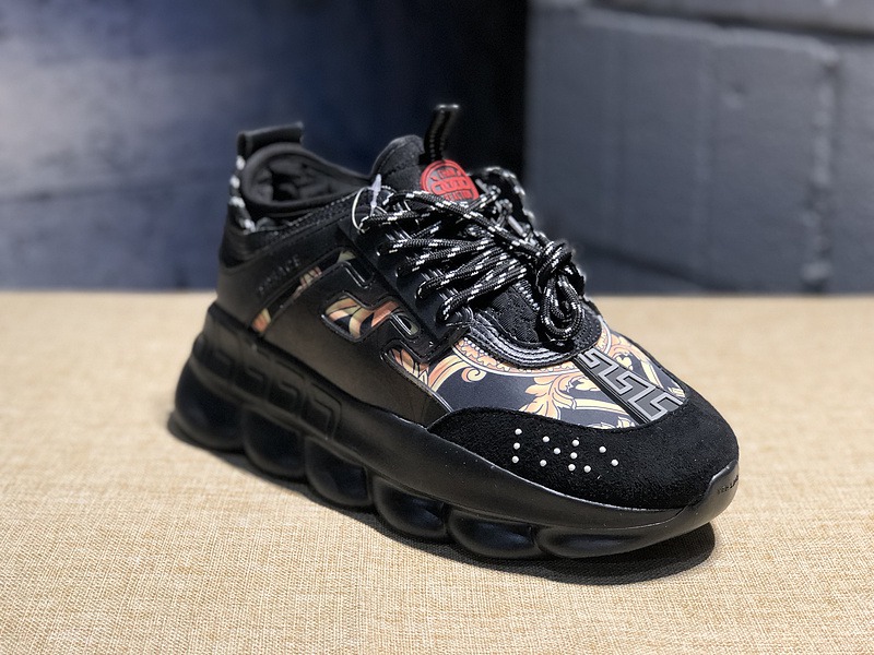 V*ersace CHAIN REACTION SNEAKERS black