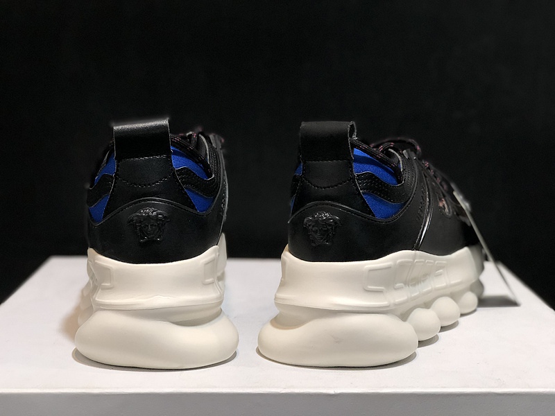 V*ersace CHAIN REACTION SNEAKERS black&white&red