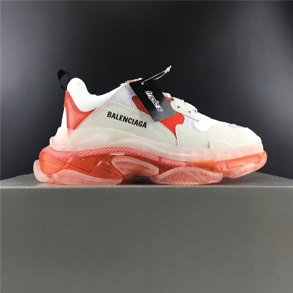 BLG TRIPLE S OLDWHITE RED AIR CUSHION