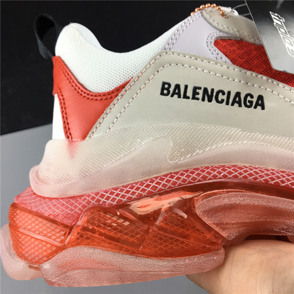 BLG TRIPLE S OLDWHITE RED AIR CUSHION