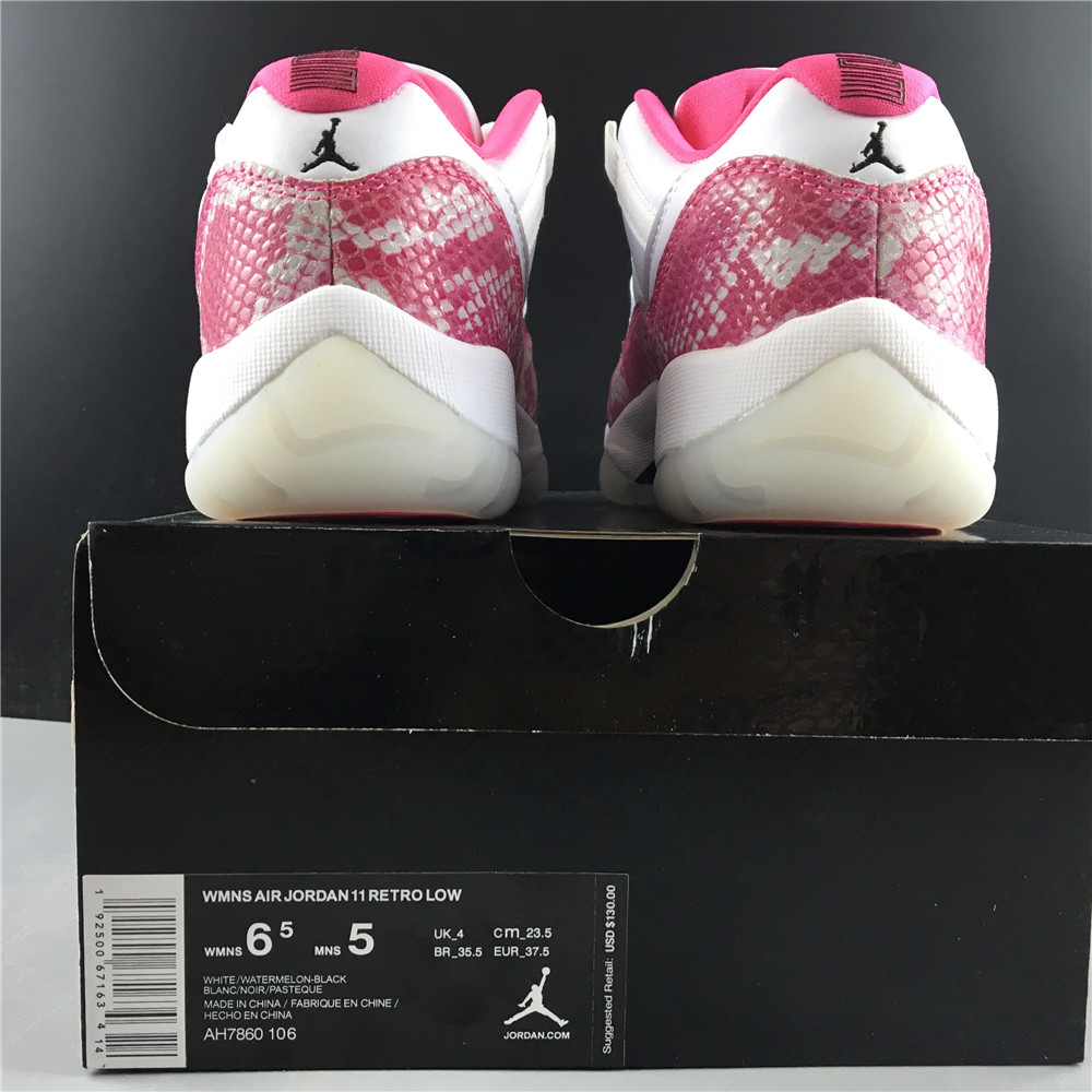 Air Jordan 11 Retro Low SNAKE NAVY PINK-WHITE