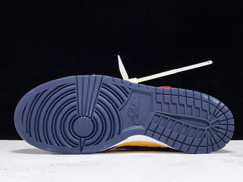 Khaki24 Nike off white Dunk low "DARK BLUE&YELLOW"CT0856-700