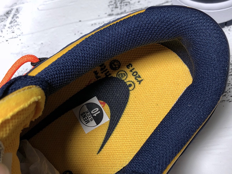 Khaki24 Nike off white Dunk low "DARK BLUE&YELLOW"CT0856-700