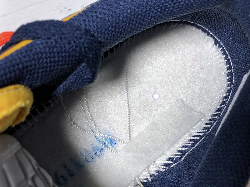 Khaki24 Nike off white Dunk low "DARK BLUE&YELLOW"CT0856-700