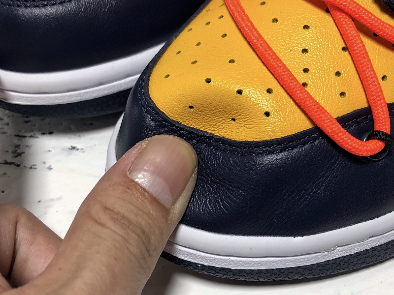 Khaki24 Nike off white Dunk low "DARK BLUE&YELLOW"CT0856-700