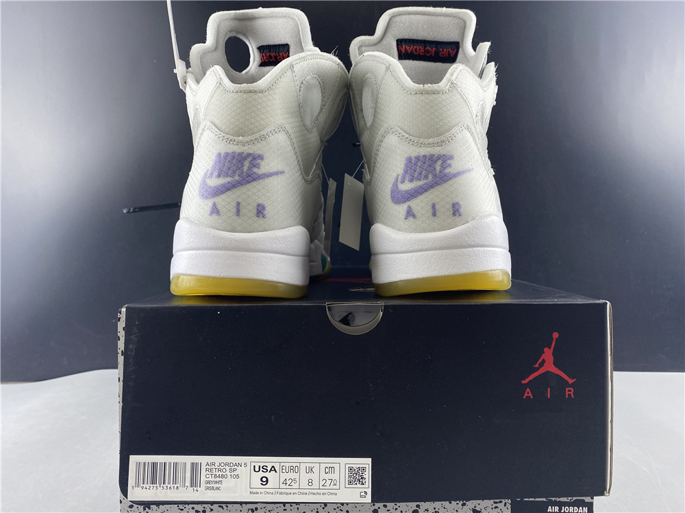 Air Jordan 5 xoff white AJ5 ow 3M CT8480-105