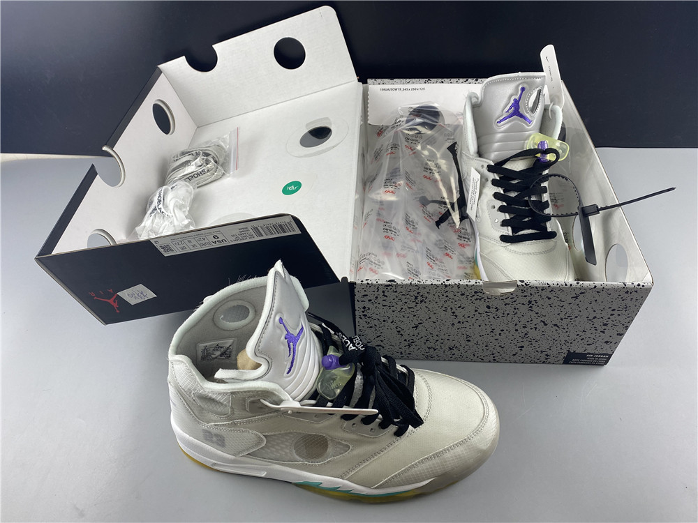 Air Jordan 5 xoff white AJ5 ow 3M CT8480-105