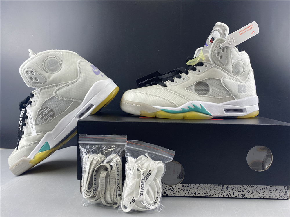 Air Jordan 5 xoff white AJ5 ow 3M CT8480-105