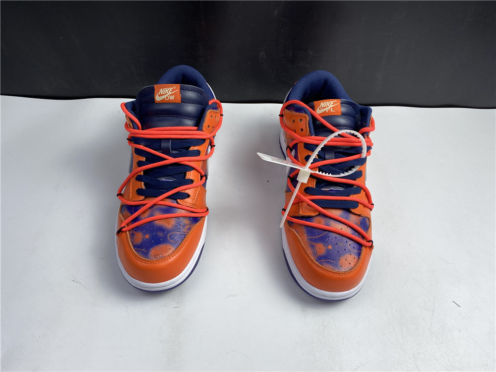 Off-White x Nike Dunk Low Orange Perple CT0856 801