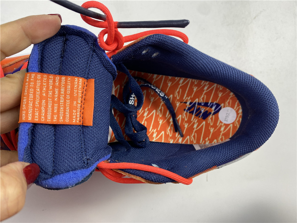 Off-White x Nike Dunk Low Orange Perple CT0856 801