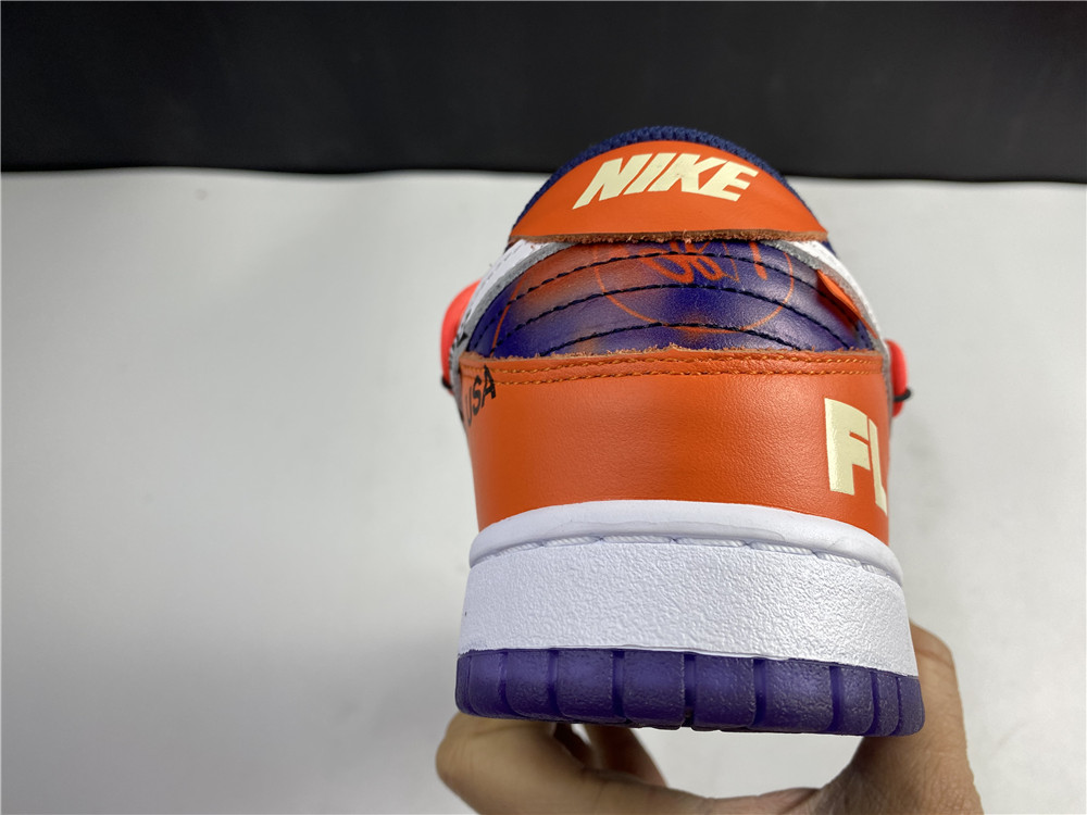 Off-White x Nike Dunk Low Orange Perple CT0856 801