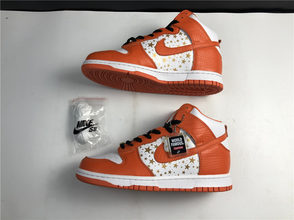 nike sb dunk high S*p*e orange