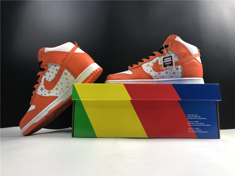 nike sb dunk high S*p*e orange