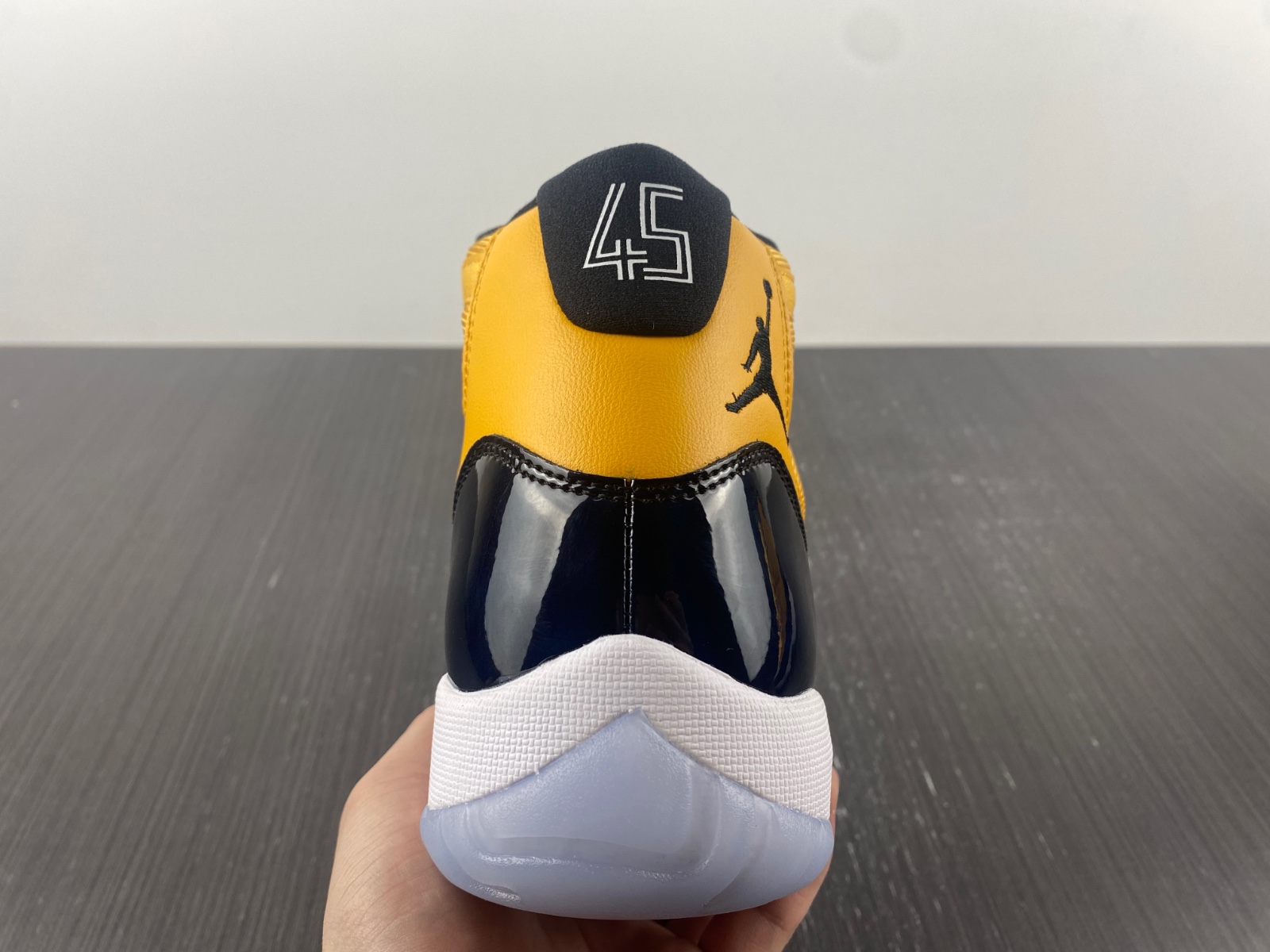 Air Jordan 11 Dark Blue and Yellow