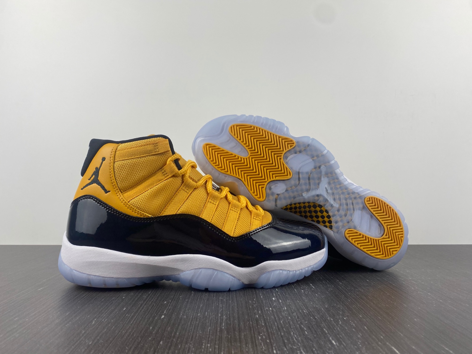 Air Jordan 11 Dark Blue and Yellow