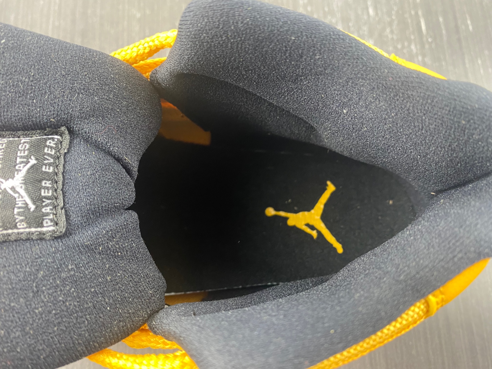 Air Jordan 11 Dark Blue and Yellow