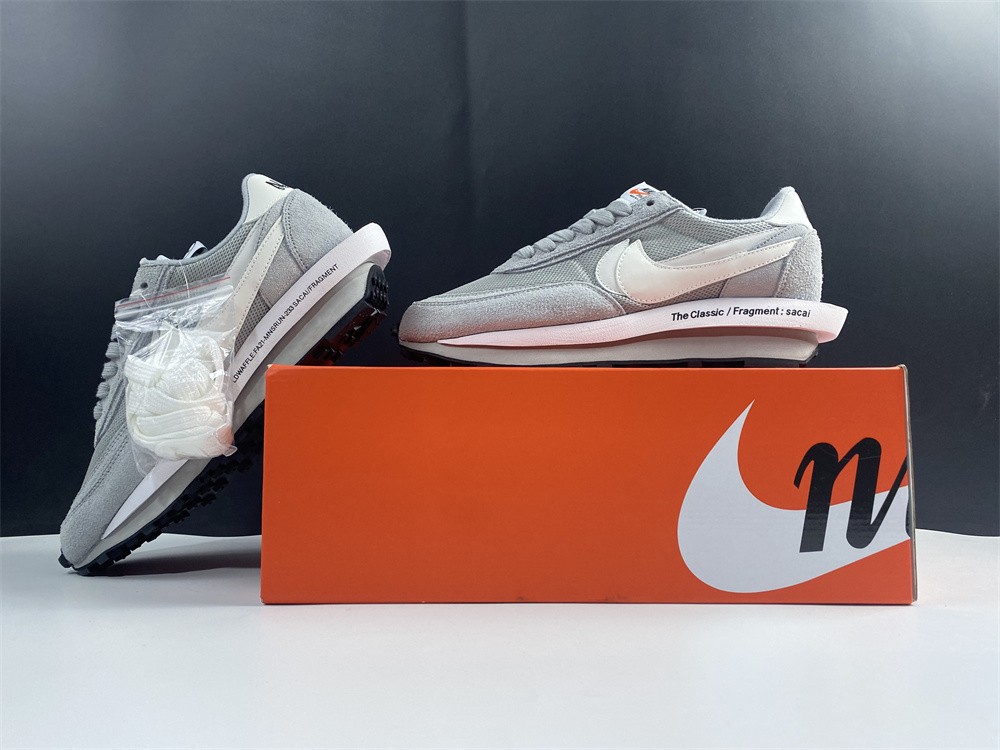 Fragment x Sacai x Nike LDWaffle Light Smoke Grey