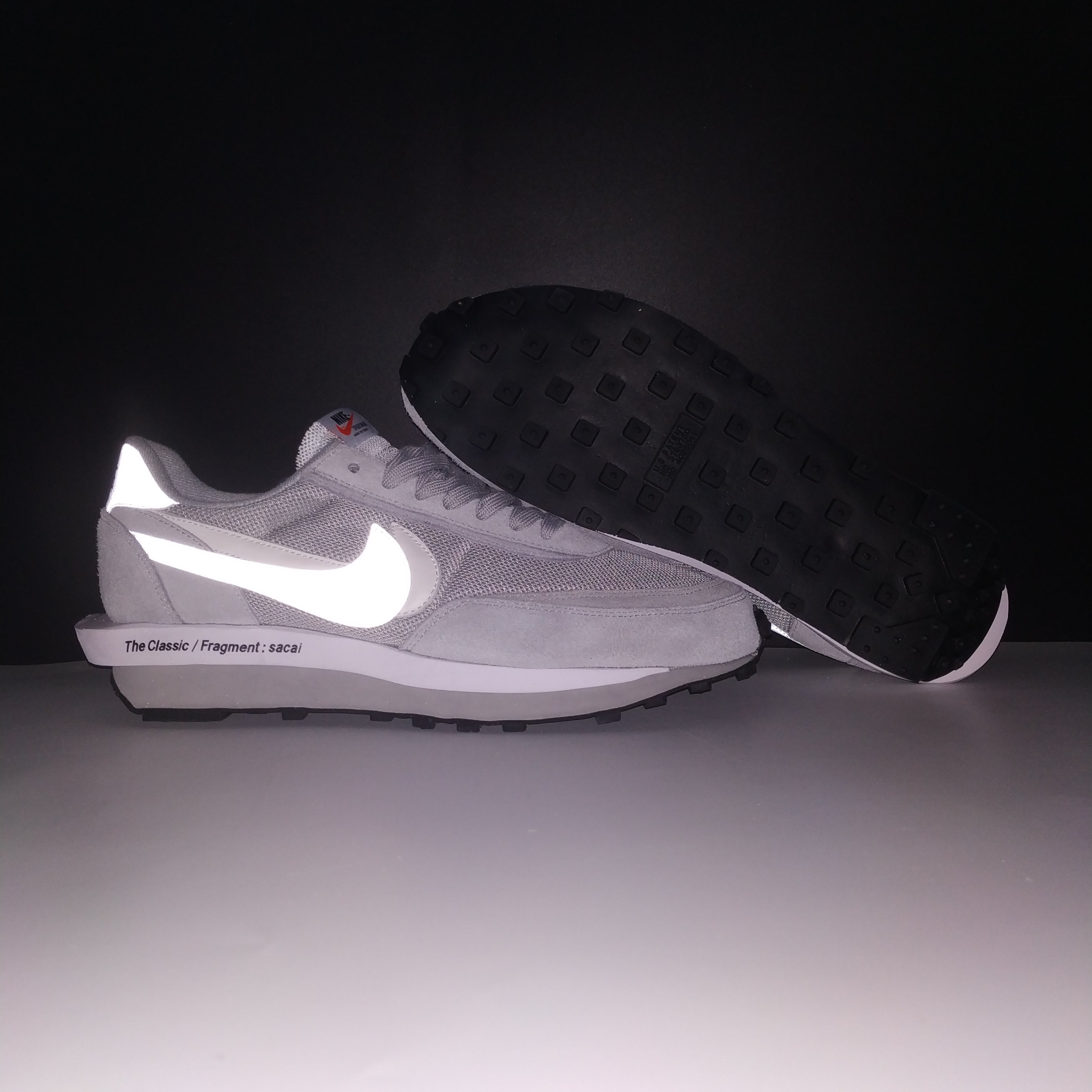 Fragment x Sacai x Nike LDWaffle Light Smoke Grey