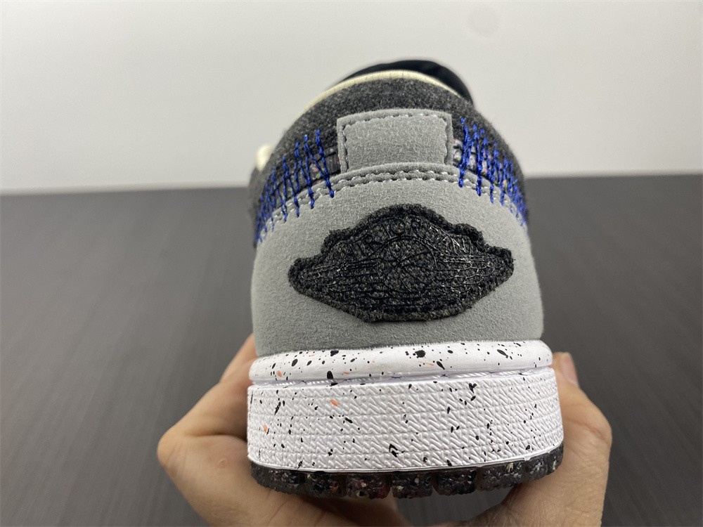 Jordan 1 Low Crater Black Grey