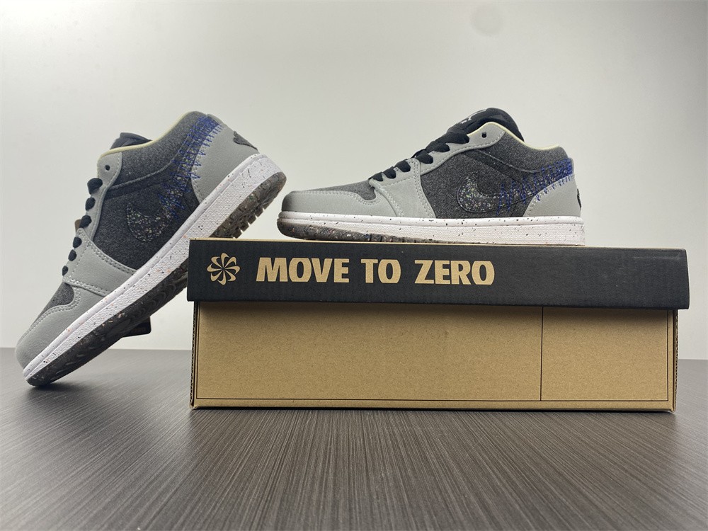 Jordan 1 Low Crater Black Grey