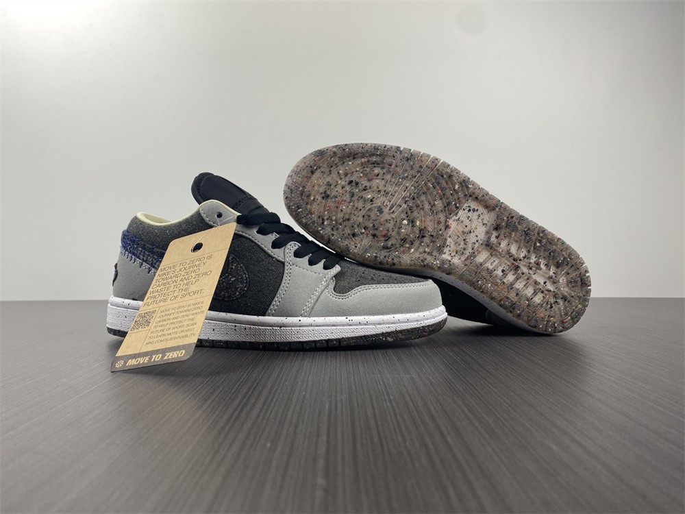 Jordan 1 Low Crater Black Grey