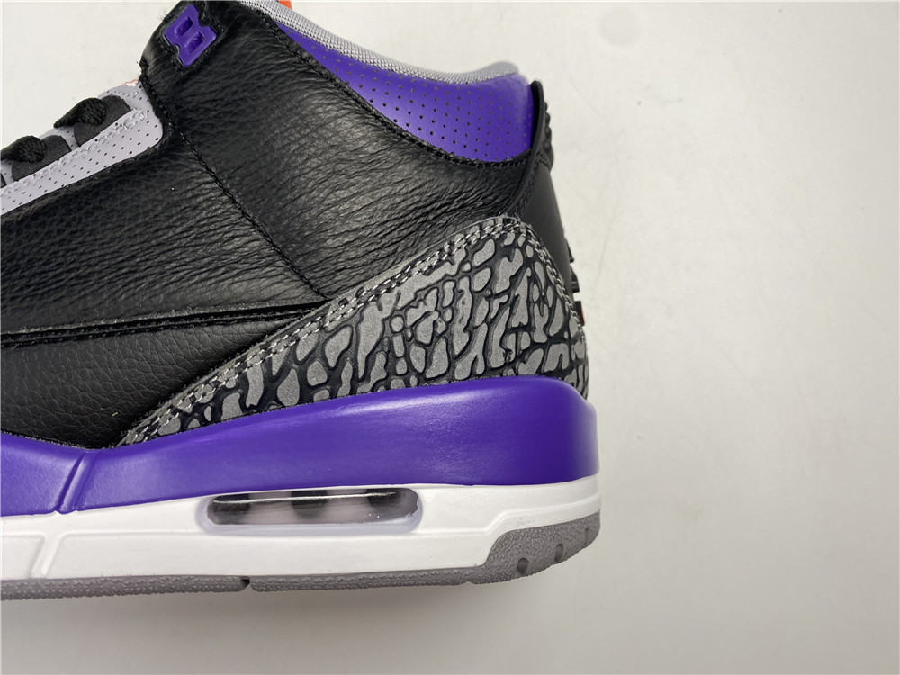 Jordan 3 Retro Black Court Purple