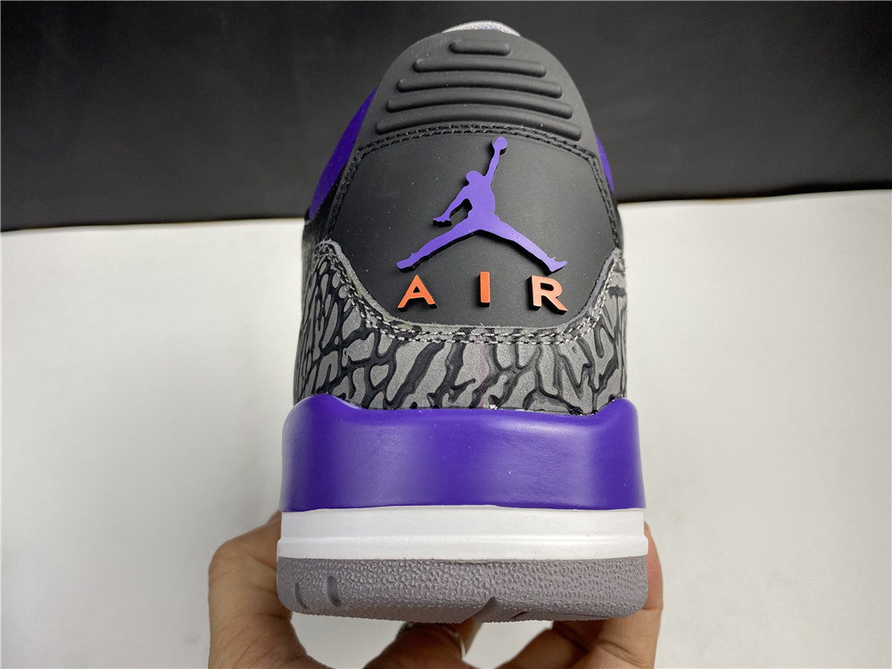 Jordan 3 Retro Black Court Purple