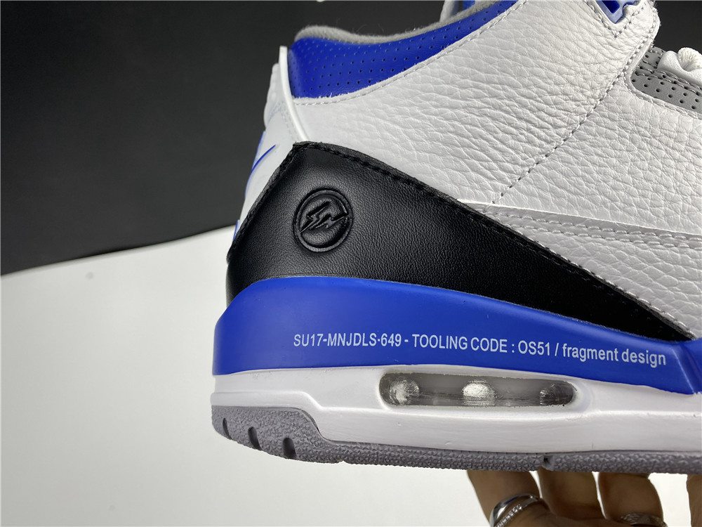 Fragment x Air Jordan 3 White/Royal Blue