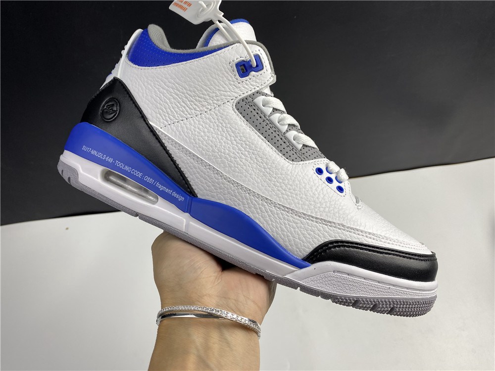 Fragment x Air Jordan 3 White/Royal Blue